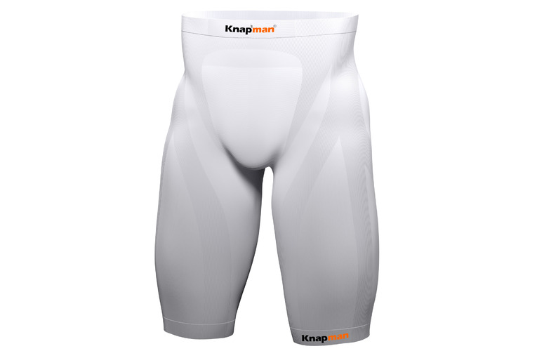 Knap'man Women's Compression Shorts White - 45% Compression