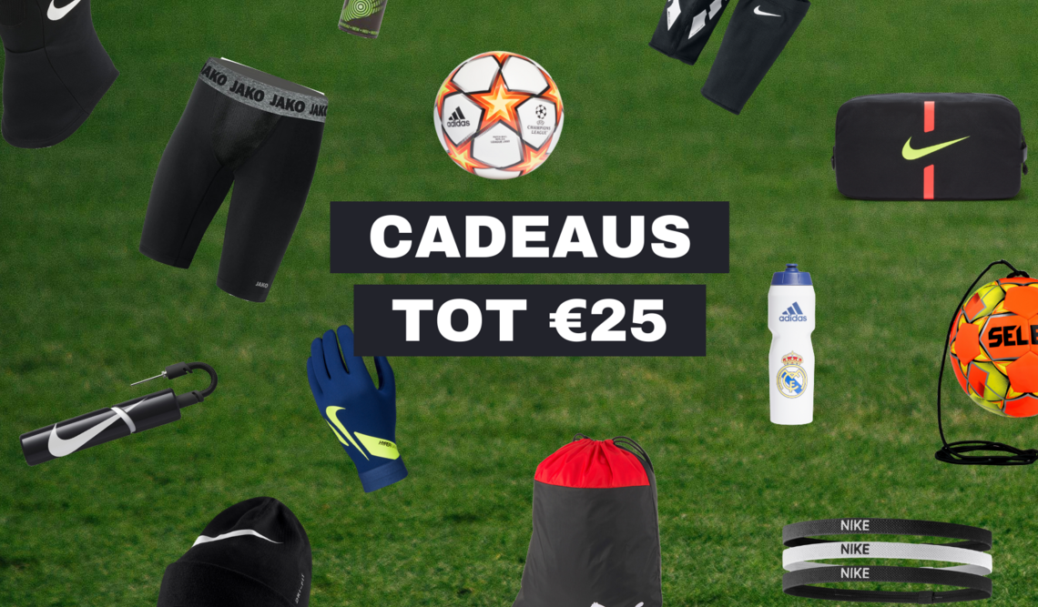 Cadeaus tot €25 voor voetballers