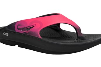 OOFOS OOriginal sport recuperatieslipper neon pink dames