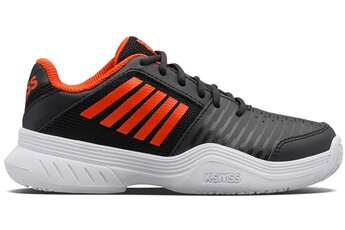 K.Swiss Court Express Omni tennisschoen zwart/spicy oranje KIDS