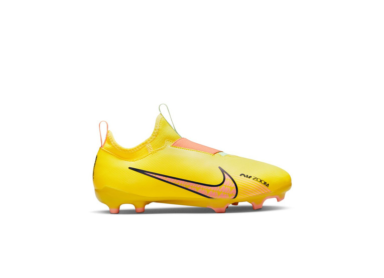 Nike Jr. Zoom Mercurial Vapor 15 Academy MG voetbalschoenen Yellow Strike/Volt Ice/Coconut Milk/Sunset Glow KIDS