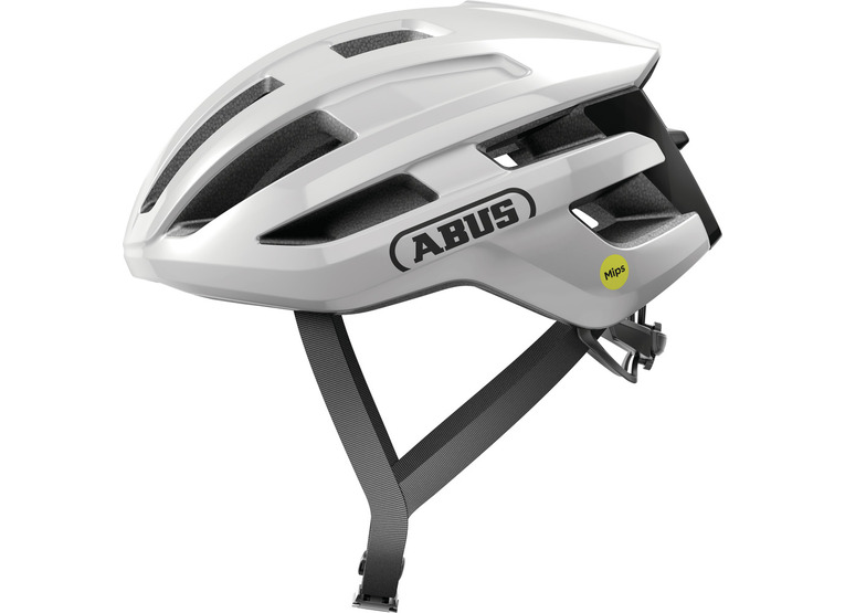 Abus PowerDome MIPS fietshelm shiny white - Maat M