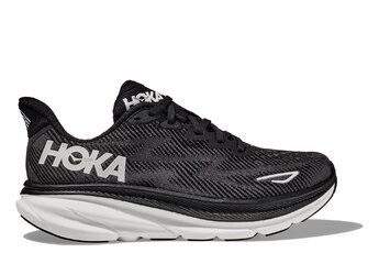 Hoka Clifton 9 loopschoen zwart/wit dames