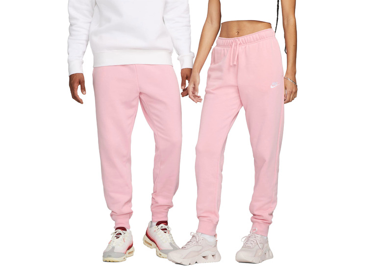 Nike Sportswear Club Fleece trainingsbroek Medium Soft Pink/Wit dames