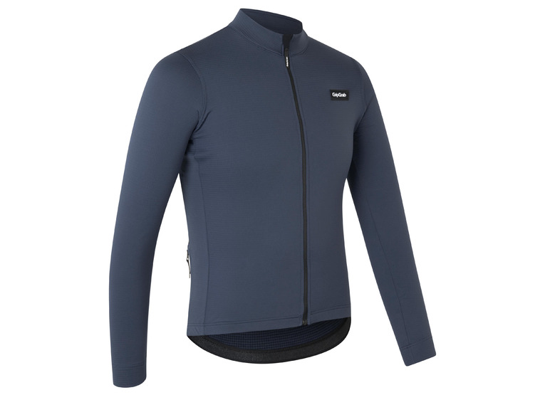 GripGrab Gravelin Merino Tech thermal long sleeve jersey blauw heren