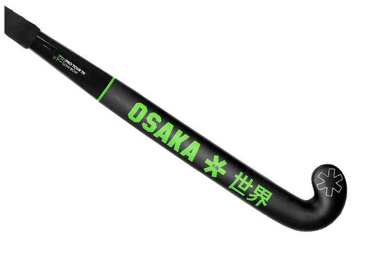 Osaka Pro Tour 70 low bow hockeystick zwart/groen unisex
