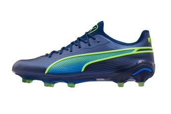 Puma King Ultimate FG/AG voetbalschoen persian blauw/pro groen