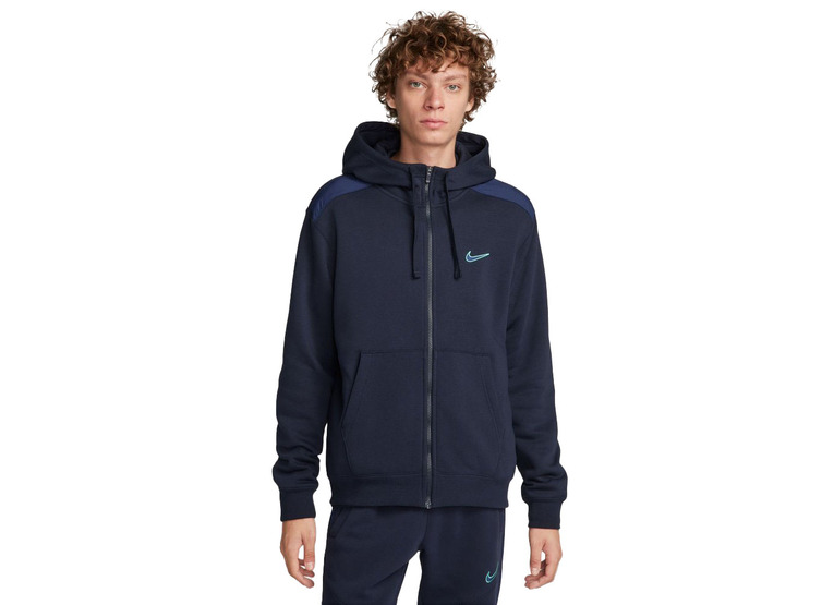 Nike Sportswear fleece FZ hoodie donkerblauw heren