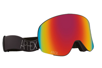 Aphex Virgo goggles Matt Black Revo Red