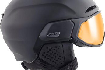 Alpina ALTO Q-Lite skihelm met vizier mat zwart unisex