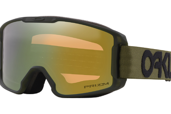 Oakley Line Miner (Youth Fit) Snow Goggles  prizm sage gold iridium / matte dark brush KIDS