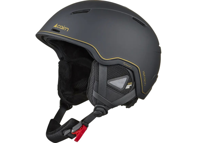 Cairn infiniti skihelm mat zwart/goud unisex