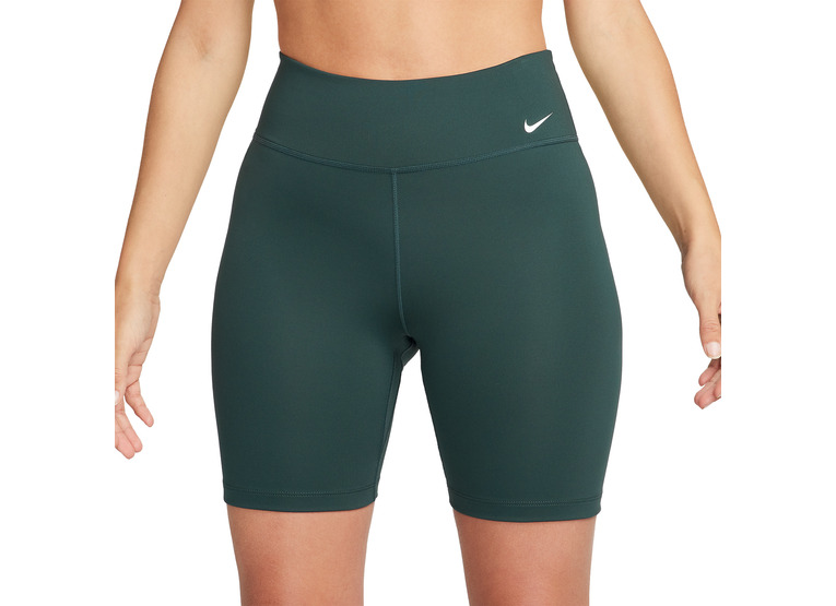 Nike One Mid-Rise bikeshort deep jungle dames