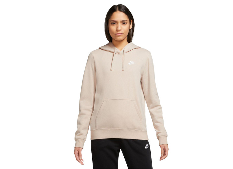 Nike Sportswear club fleece pullover hoodie sanddrift dames