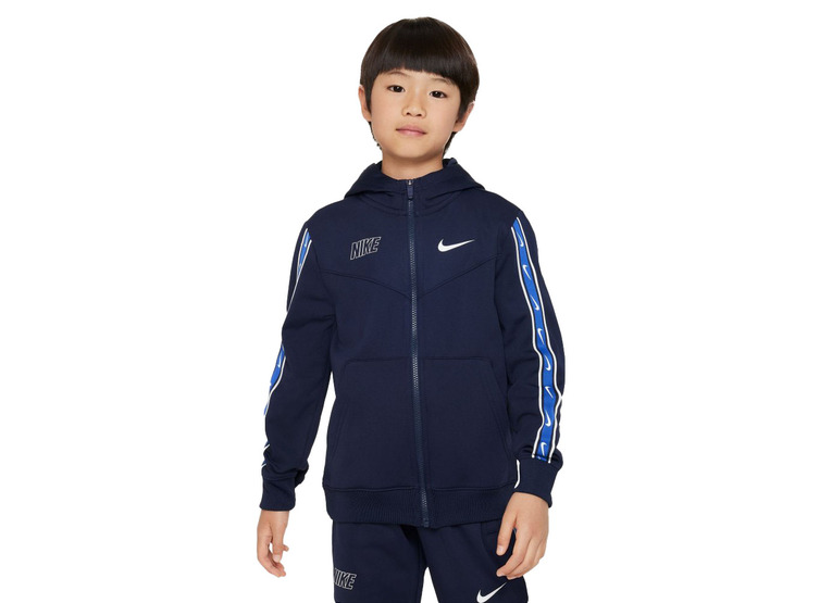 Nike Repeat Tape FZ hoodie obsidian KIDS