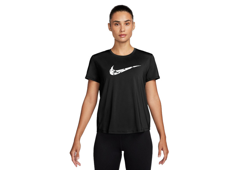 Nike One Swoosh Dri-FIT hardlooptop zwart dames