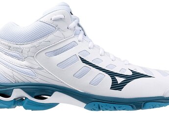 Mizuno Wave Voltage MID volleybalschoen wit/sailor blue heren