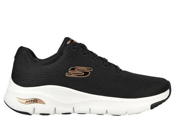 Skechers Arch Fit big appeal sneaker zwart/roos goud dames