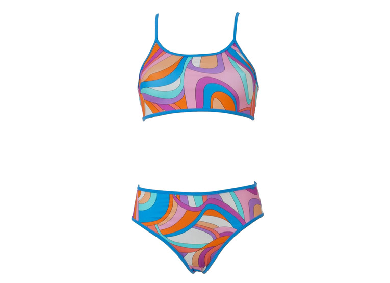 Kiwi Rio bikini roze/blauw meisjes