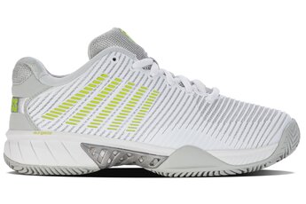 K-Swiss Hypercourt Express 2 tennisschoen wit/grijs/lime green dames