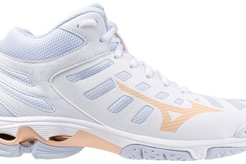 Mizuno Wave voltage mid volleybalschoen wit dames