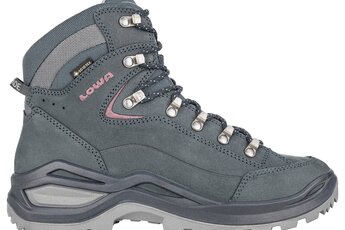 Lowa Renegade Evo GTX Mid wandelschoen steelblue/oldrose