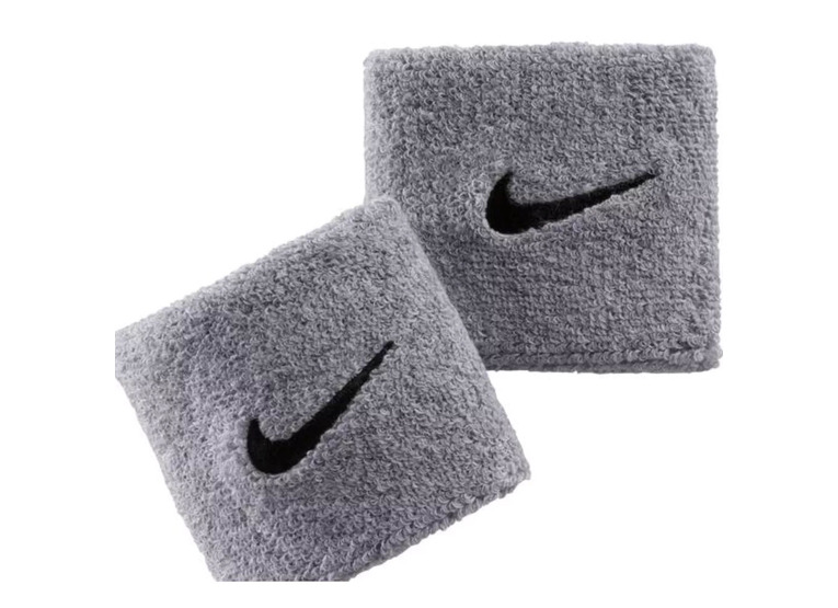 Nike Swoosh wristbands grijs 2 stuks