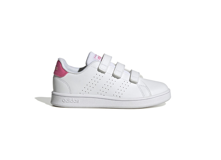 Adidas Advantage Lifestyle Court sneakers wit/roze KIDS