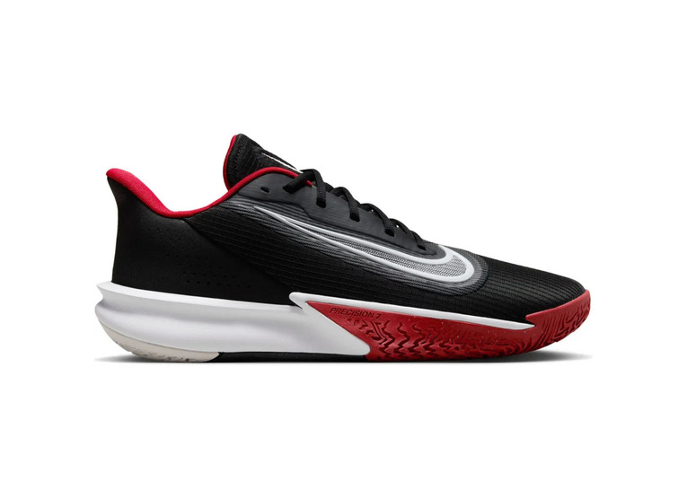 Nike Precision 7 basketbalschoen zwart/rood/wit heren