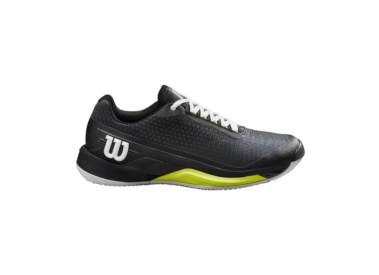 Wilson Rush Pro 4.0 clay tennisschoen zwart/wit/geel heren