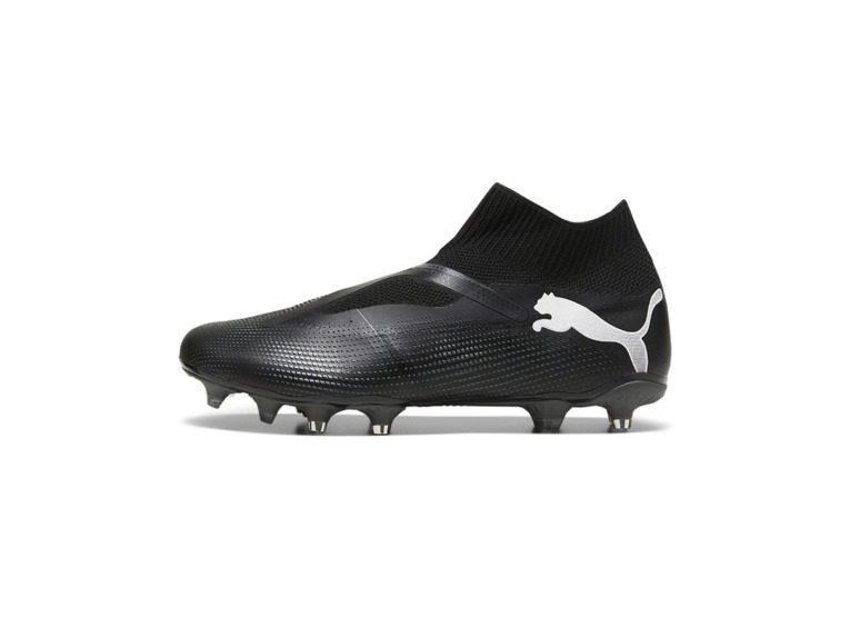 Puma Future 7 Match veterloze FG/AG voetbalschoen zwart/wit