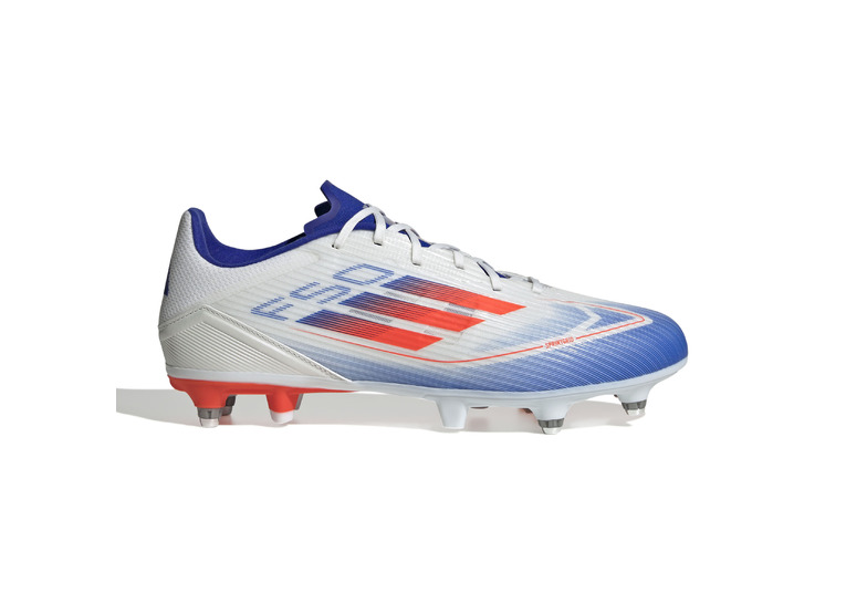 Adidas F50 League SG voetbalschoen wit/lucid blue/solar red