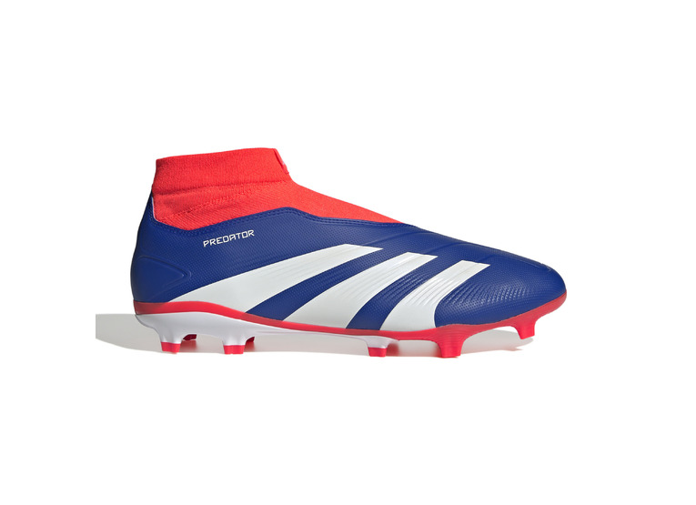 Adidas Predator League veterloze FG voetbalschoen lucid blue/wit/solar red