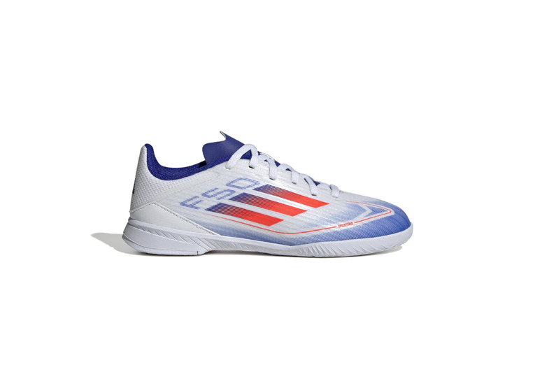 Adidas F50 League IN voetbalschoen wit/lucid blue/solar red KIDS