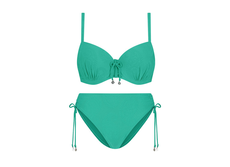 Cyell deep green padded bikini dames