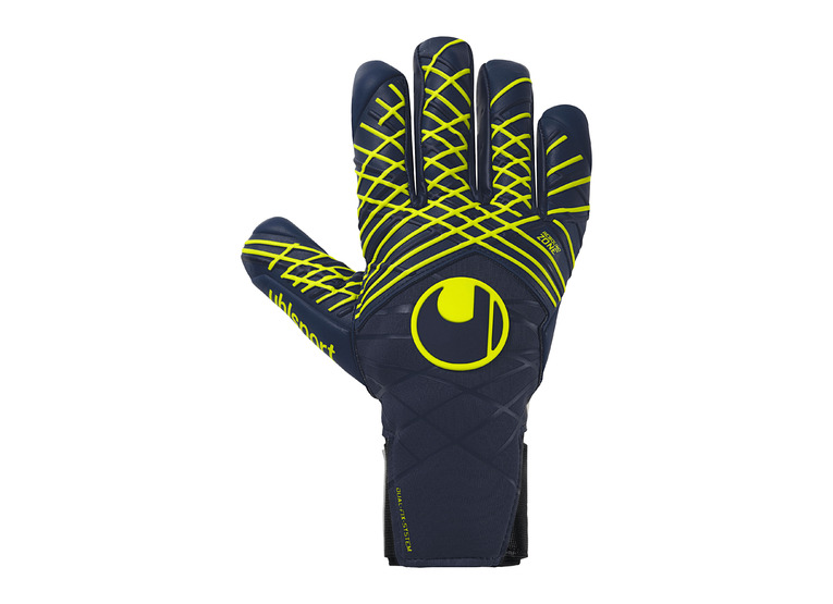 Uhlsport Prediction absolutgrip HN keepershandschoen blauw/geel unisex