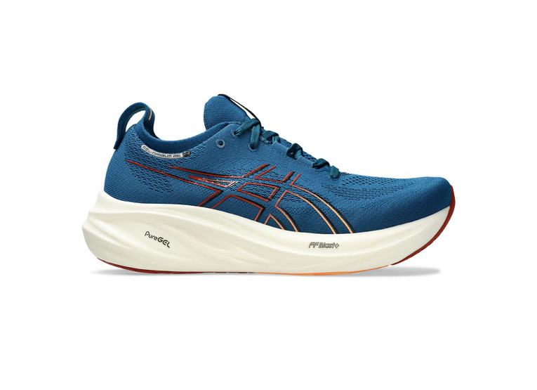 Asics Gel-Nimbus 26 loopschoen rich navy/faded orange heren