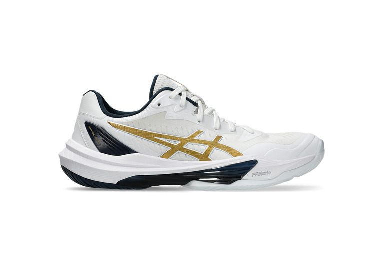 Asics Sky Elite FF 3 indoorschoen wit/pure gold dames