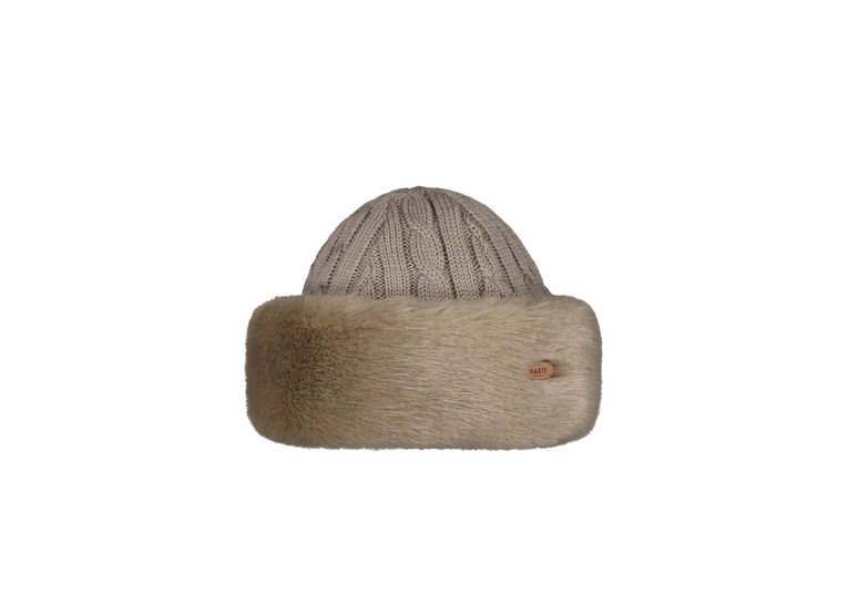 Barts Fur cable bandhat pale army dames