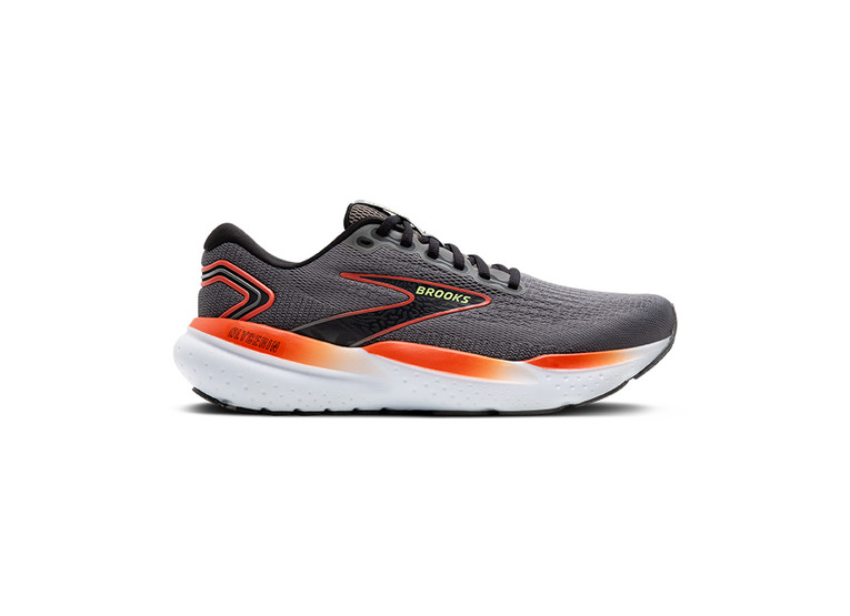 Brooks Glycerin 21 loopschoen grijs/mandarin red heren