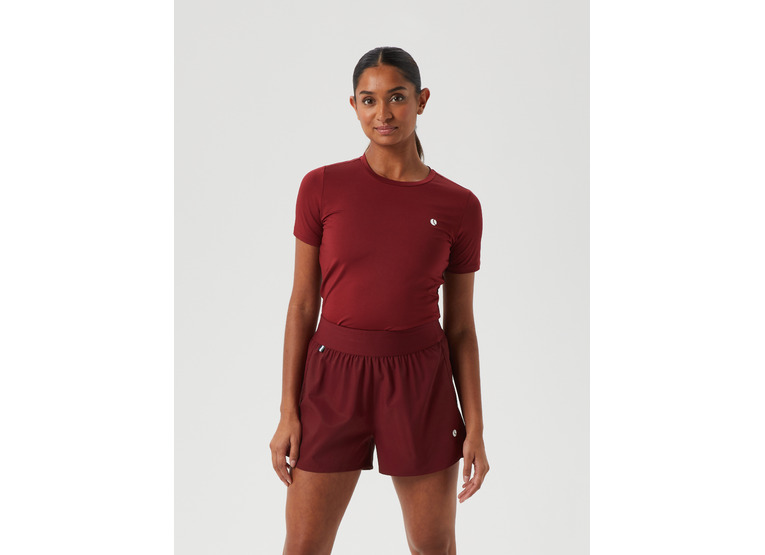 Bjorn Borg Ace slim T-shirt bordeaux dames