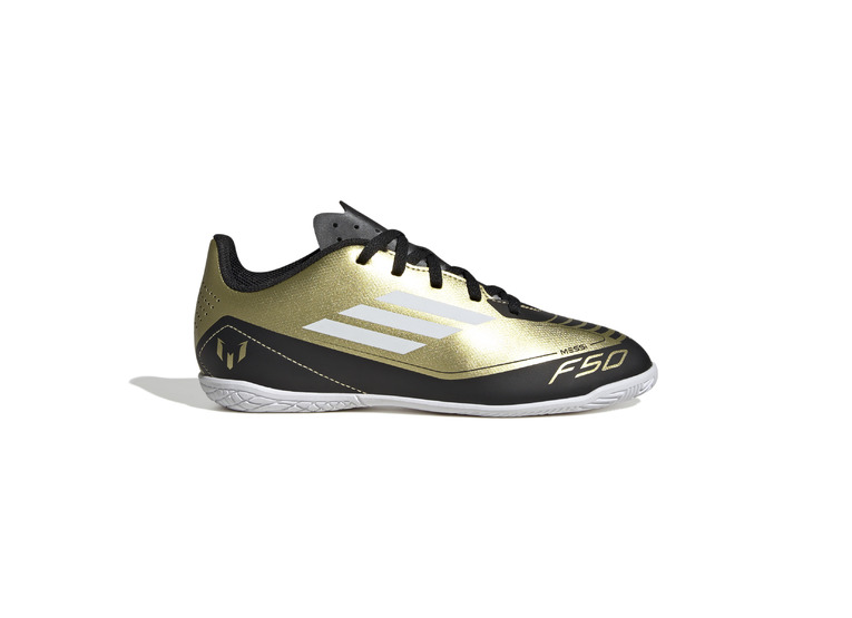 Adidas Jr. F50 Club Messi IN voetbalschoen metallic goud/zwart KIDS