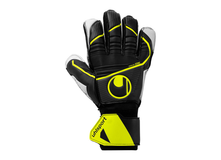 Uhlsport Soft Flex Frame Jr. keepershandschoen zwart/geel/wit KIDS