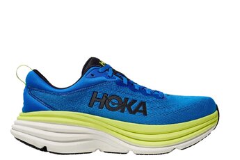 Hoka Bondi 8 loopschoen electric cobalt/lettuce heren