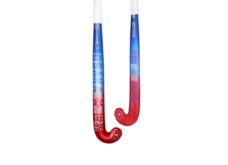Osaka Pro Tour 40 pro bow Parijs hockeystick prinses blauw/cayenne rood unisex