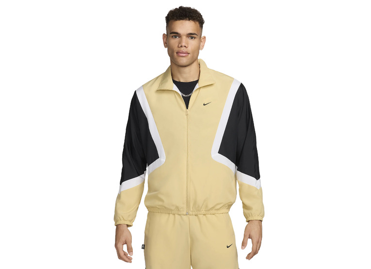 Nike Icon woven basketbal jacket team gold/zwart/wit heren