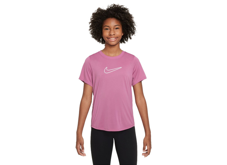 Nike One Fitted Dri-FIT T-shirt roze meisjes
