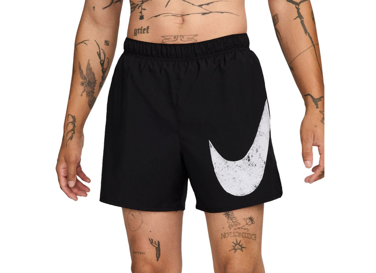 Nike Challenger Swoosh Dri-FIT hardloopshort zwart /wit heren