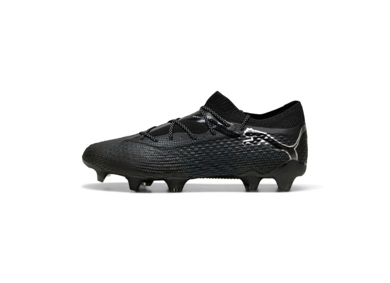 Puma Future 7 ultimate low FG/AG voetbalschoen zwart/zilver