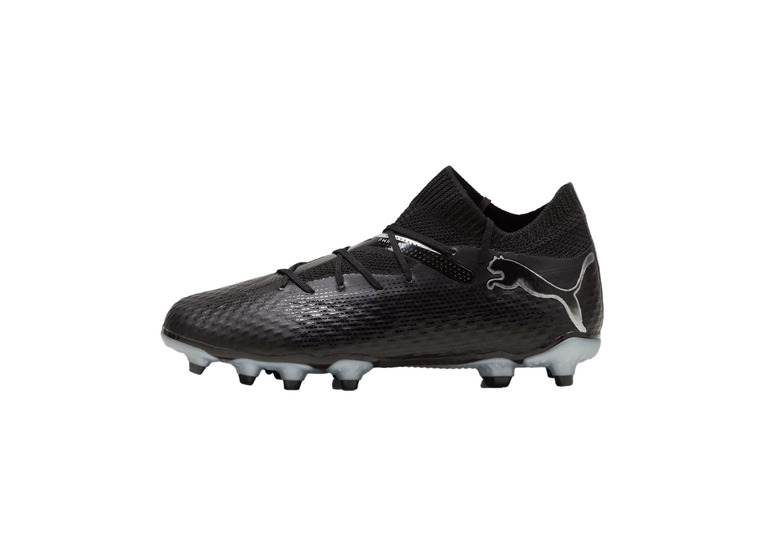 Puma Future 7 Pro FG/AG voetbalschoen zwart/zilver KIDS